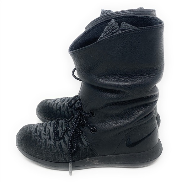 Nike Womens Roshe Two Hi Flyknit Trainers - Picture 4 of 8